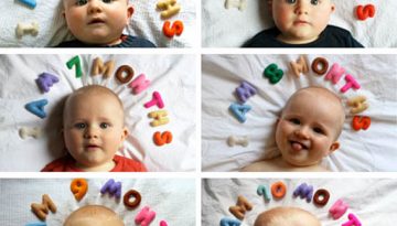 Ideas de fotos para el primer año de tu hijo.