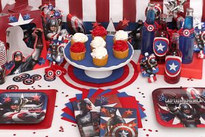Fiesta temática del Capitán América.