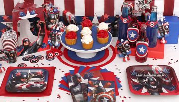 Fiesta temática del Capitán América.