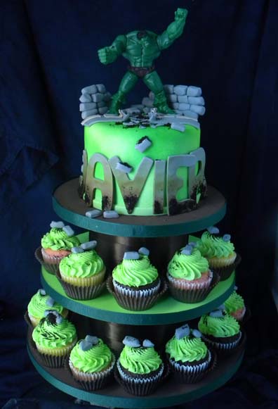 cupcakes de hulk